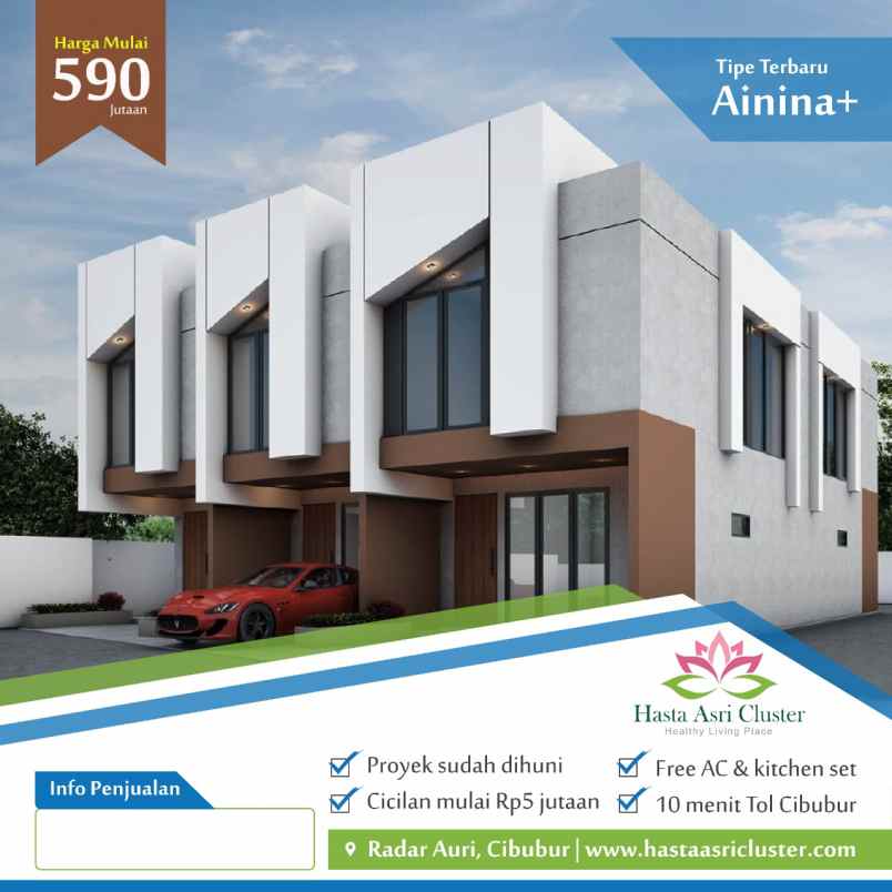 rumah murah 600 jutaan strategis di cimanggis depok