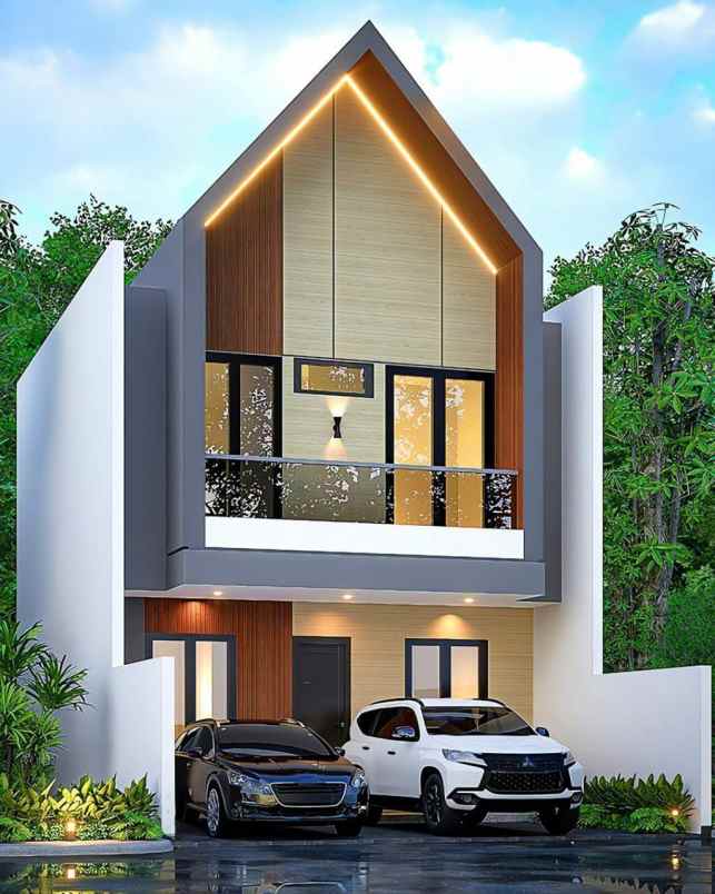 rumah scandinavian pancoran mas dekat stasiun depok