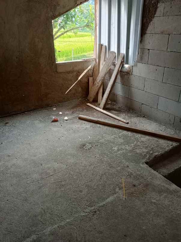 rumah setengah jadi balong kolam ikan