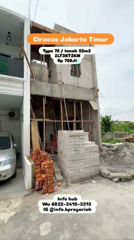 rumah strategis dekat stasiun ciracas jakarta timur