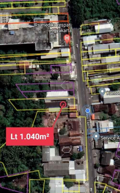 tanah jl raya tajem no 32