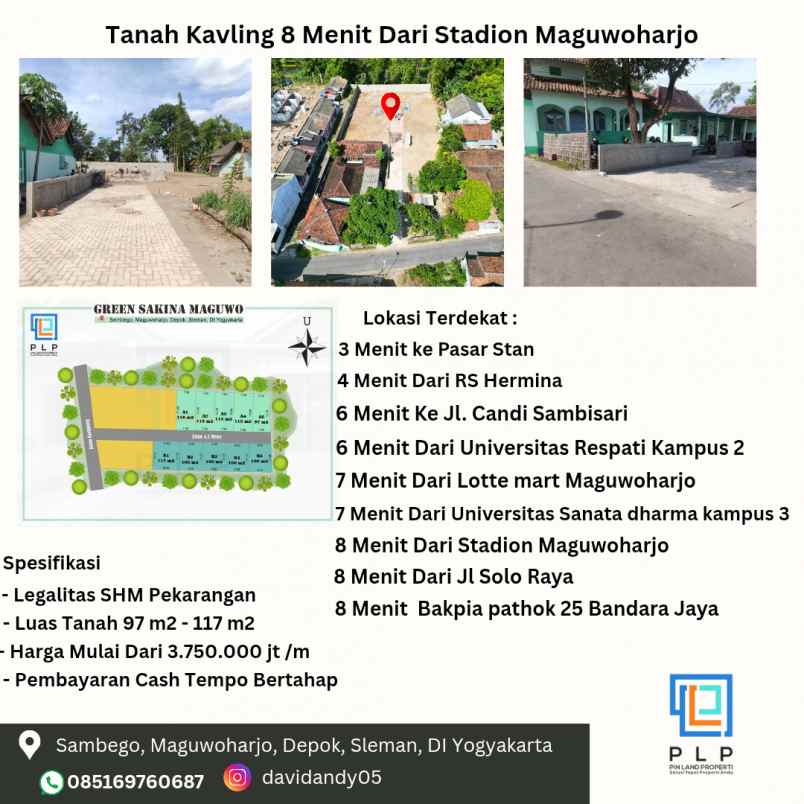 tanah kavling murah area maguwoharjo