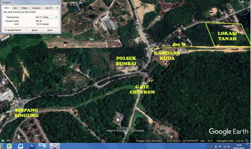 tanah peruntukan gudang pool n investasi