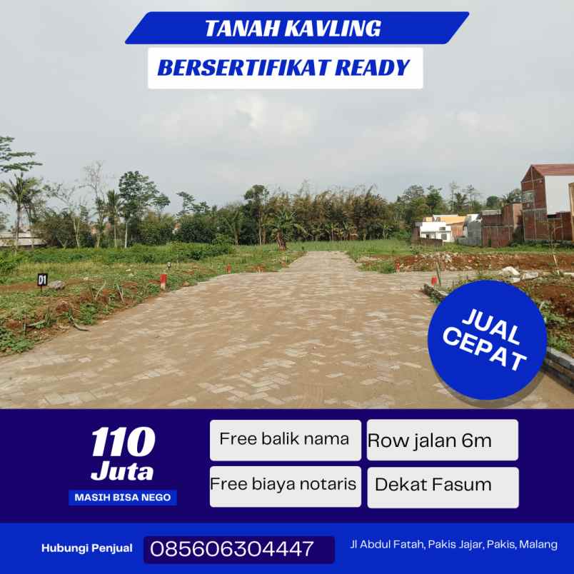 tanah siap bangun murah