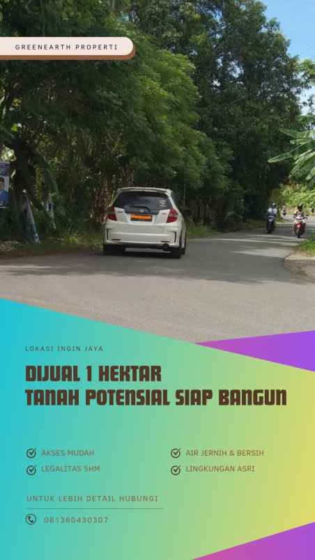 tanah strategis di jalan bandara sim