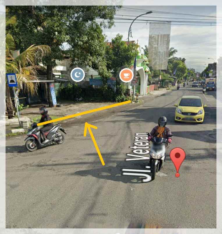 tanah strategis di jalan veteran kota jogja