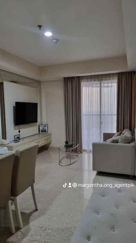 apartemen gold coast pik full furnished middle zone