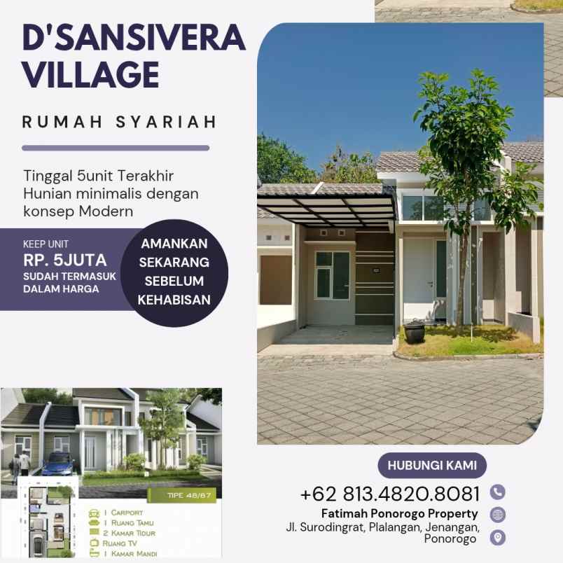 asri dan nyaman rumah syariah ponorogo