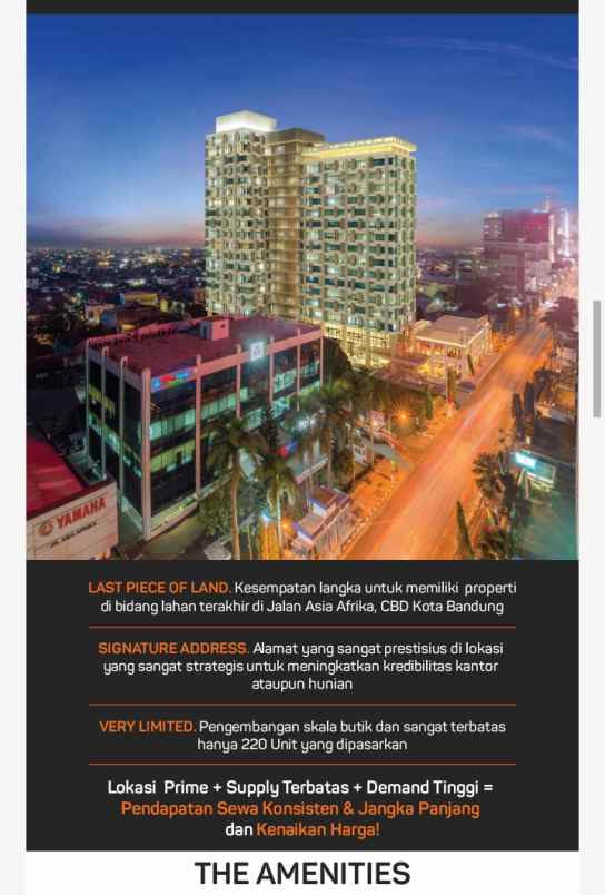 dijual apartemen jl asia afrika