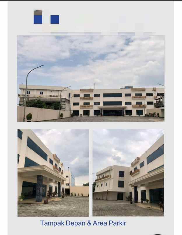 dijual gedung rumah sakit 3 lantai di legok tangerang