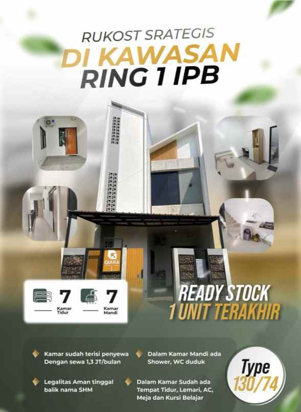 dijual kost jl dramaga