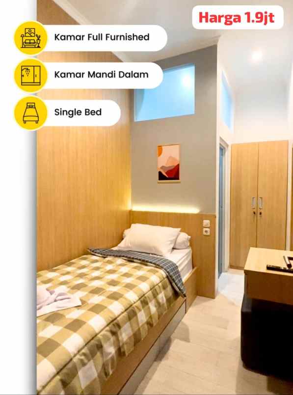 dijual kost kupang segunting