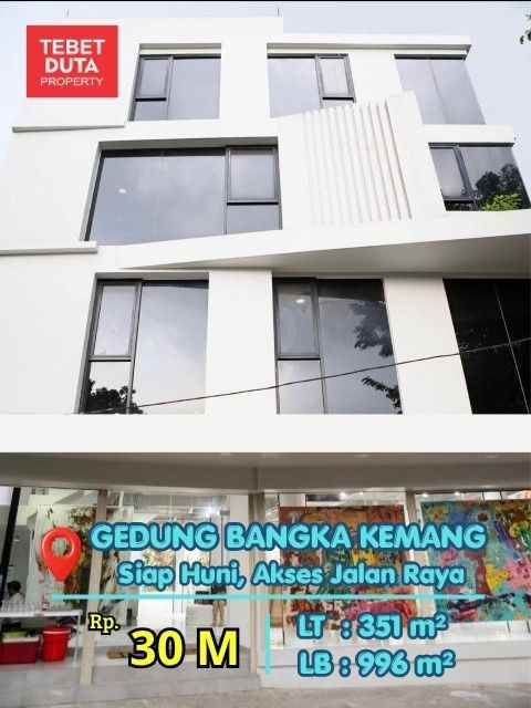 dijual ruko gudang kantor bangka kemang
