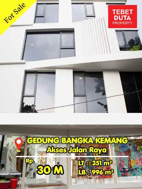 dijual ruko gudang kantor bangka kemang