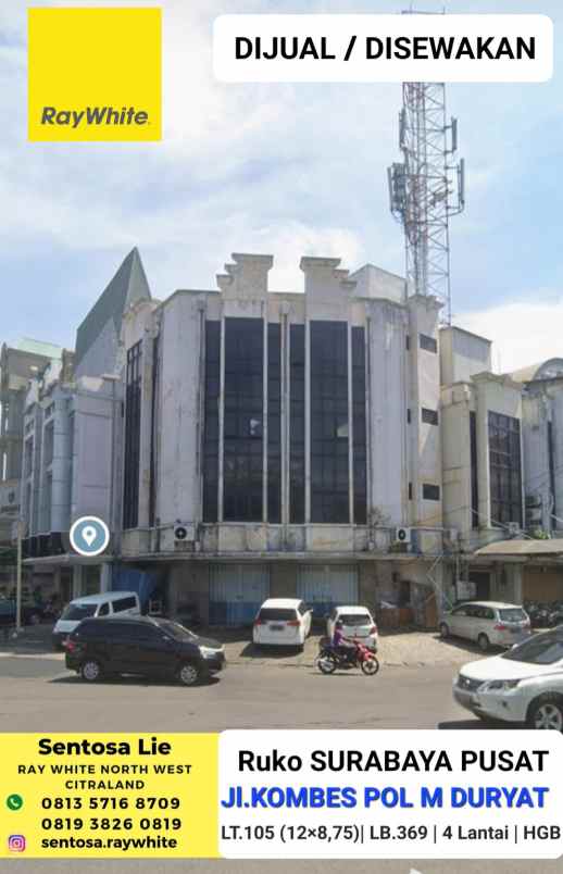 dijual ruko gudang kantor jalan kombes pol m duryat