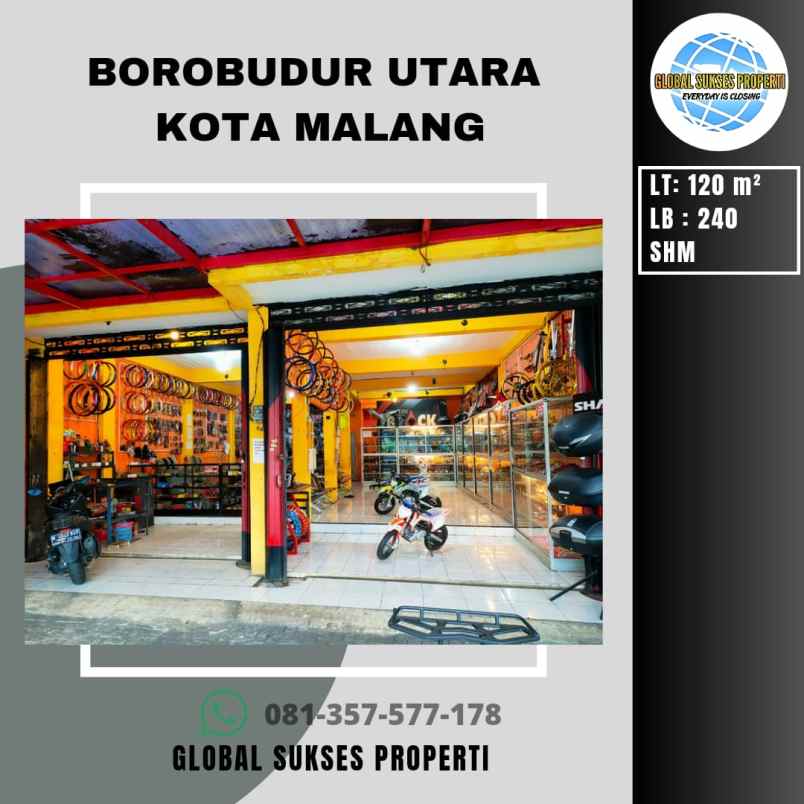 Ruko Luas Plus Furniture Strategis Poros Jalan Di Blimbing Malang
