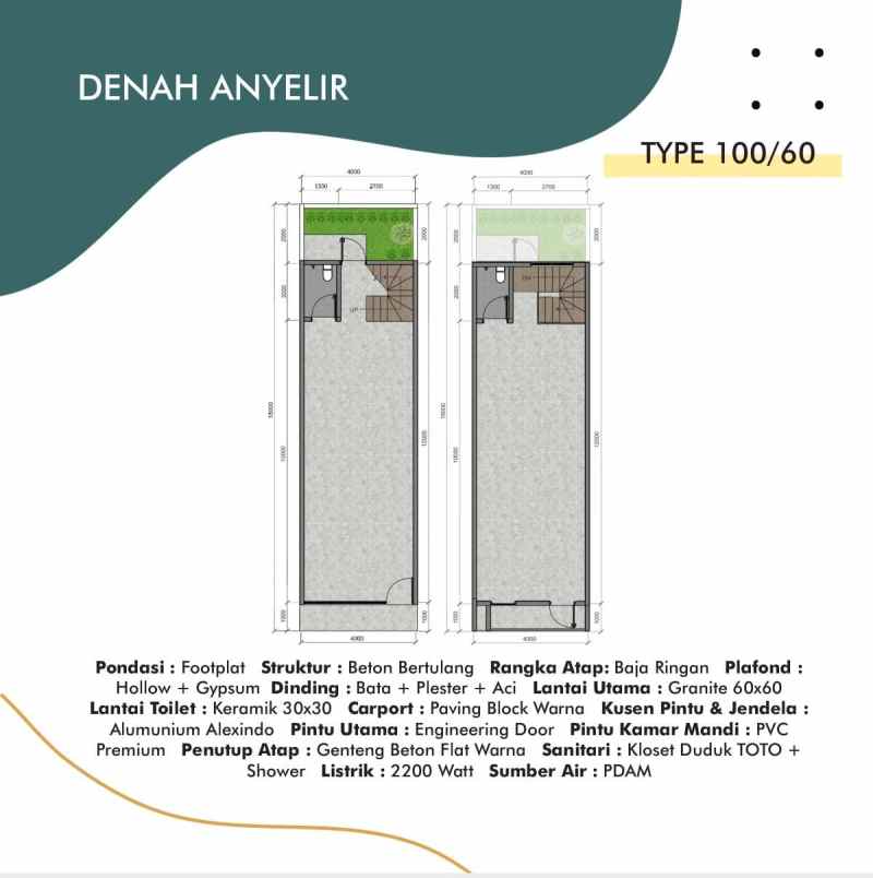 dijual ruko gudang kantor jl raya tritih lor