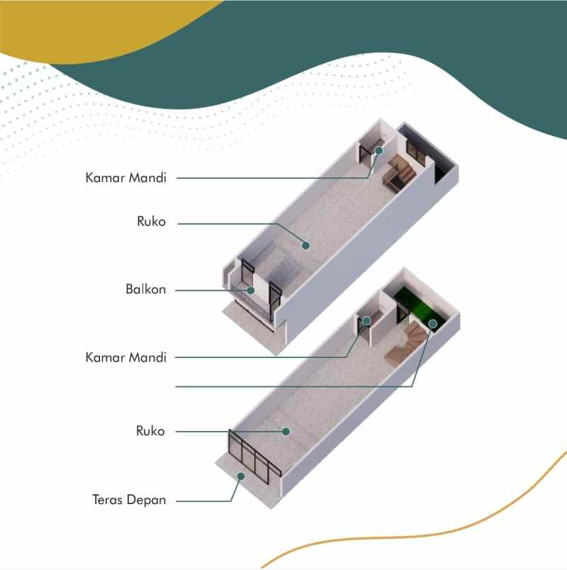 dijual ruko gudang kantor jl raya tritih lor