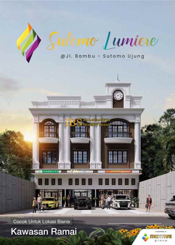 dijual ruko gudang kantor sutomo lumiere jalan bambu