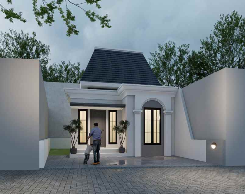 dijual rumah american classic di banyumanik semarang