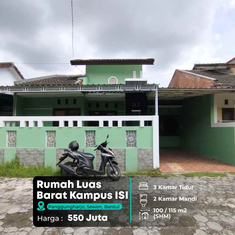 dijual rumah barat kampus isi