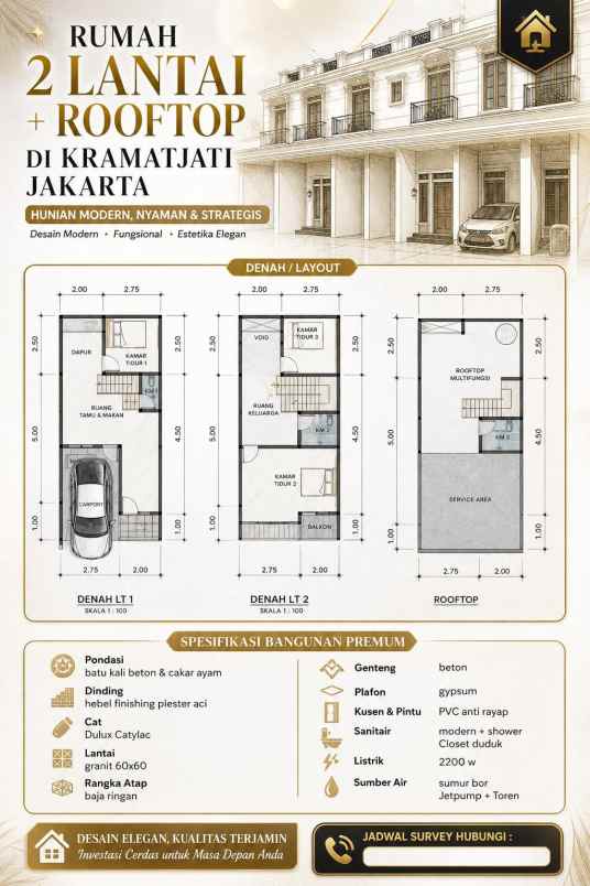 dijual rumah batu ampar