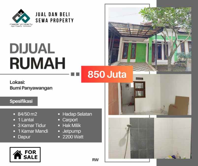 dijual rumah bumi panyawangan