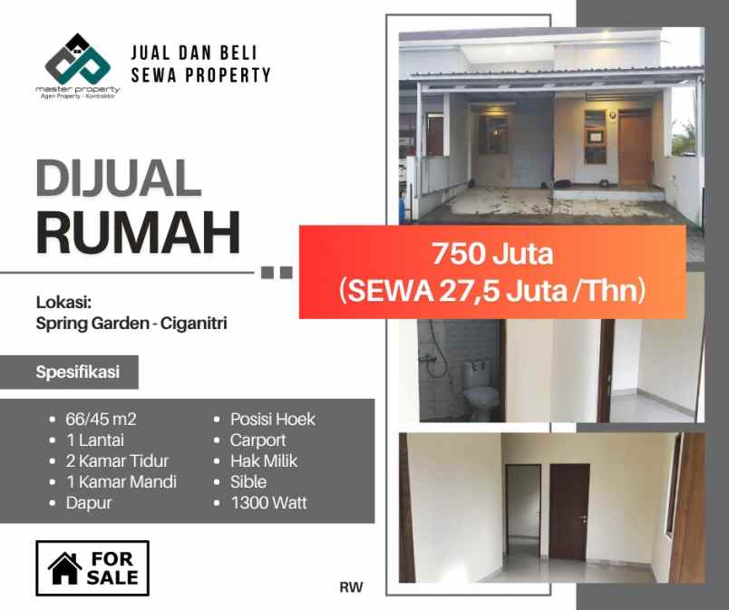 dijual rumah ciganitri