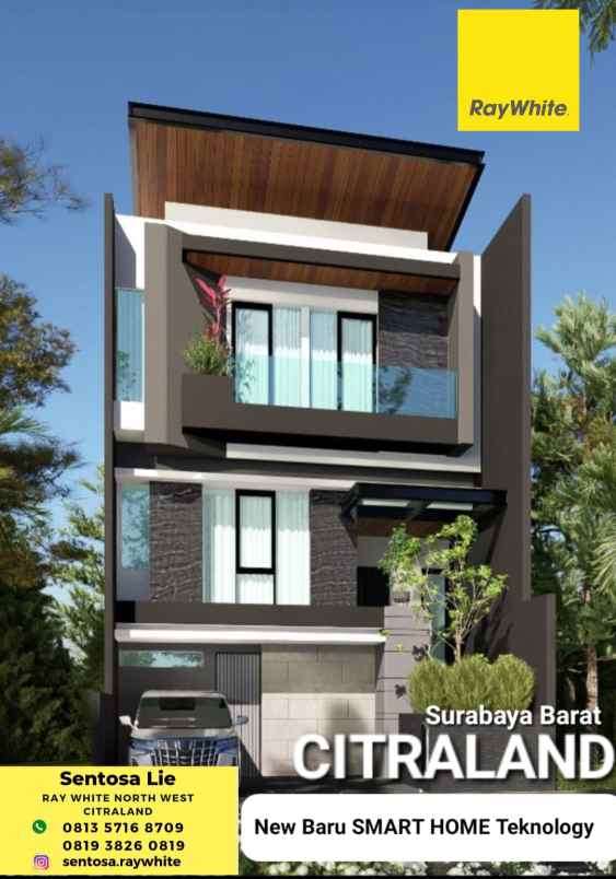 Dijual Rumah Baru Citraland Area Eastwood - Alam Hijau Surabaya Barat