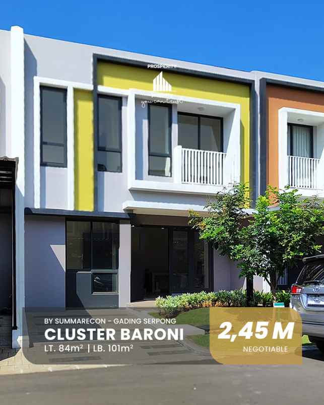 dijual rumah cluster baroni symphonia