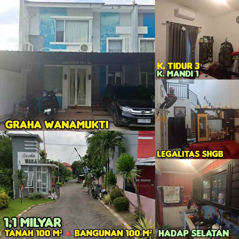 dijual rumah di cluster graha wanamukti semarang