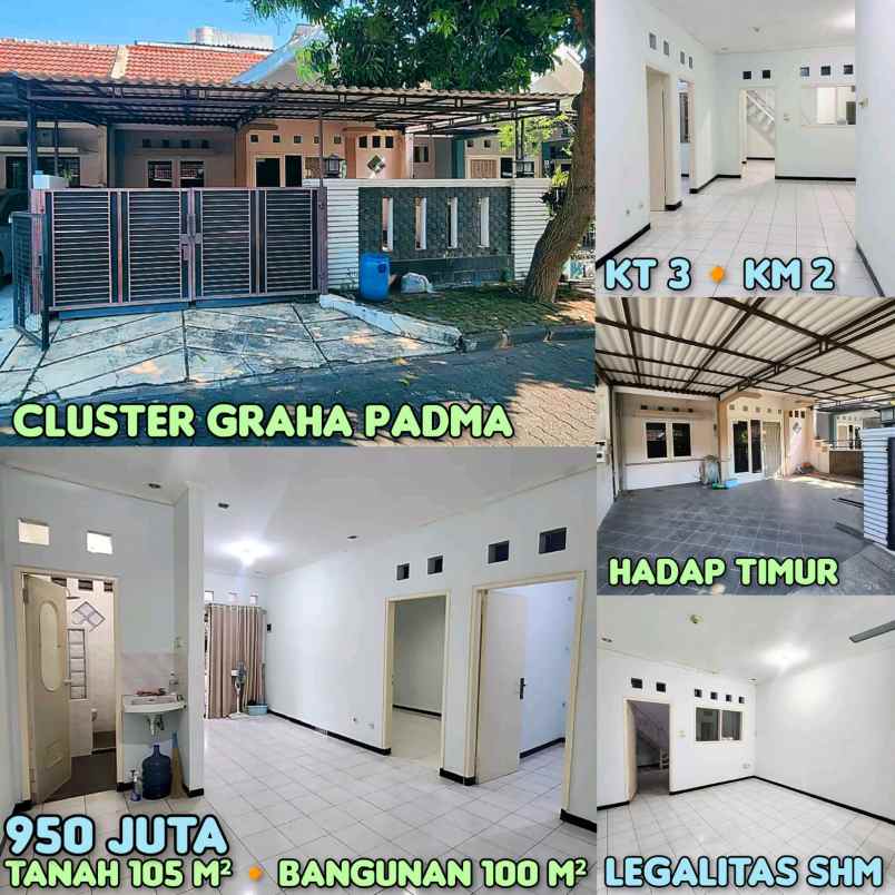 dijual rumah di graha padma semarang