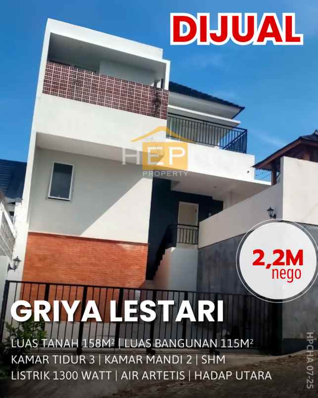 dijual rumah di griya lestari ngaliyan semarang