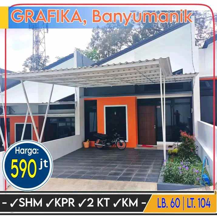 dijual rumah di jl grafika banyumanik semarang