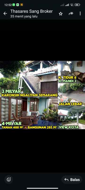 dijual rumah di karonsih ngaliyan semarang