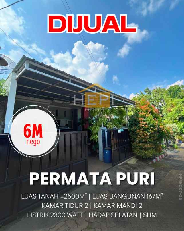 dijual rumah di permata puri ngaliyan semarang