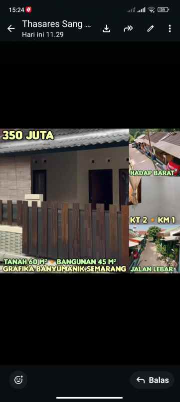 dijual rumah di perum grafika banyumanik semarang