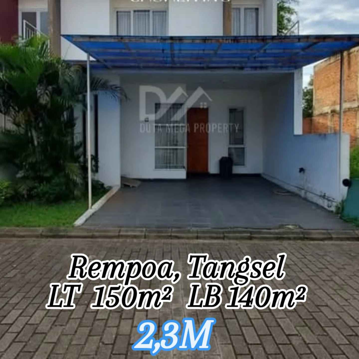 dijual rumah di rempoa tangerang selatan