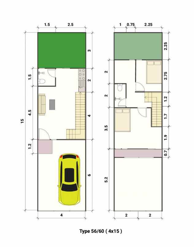 dijual rumah gunung anyar emas