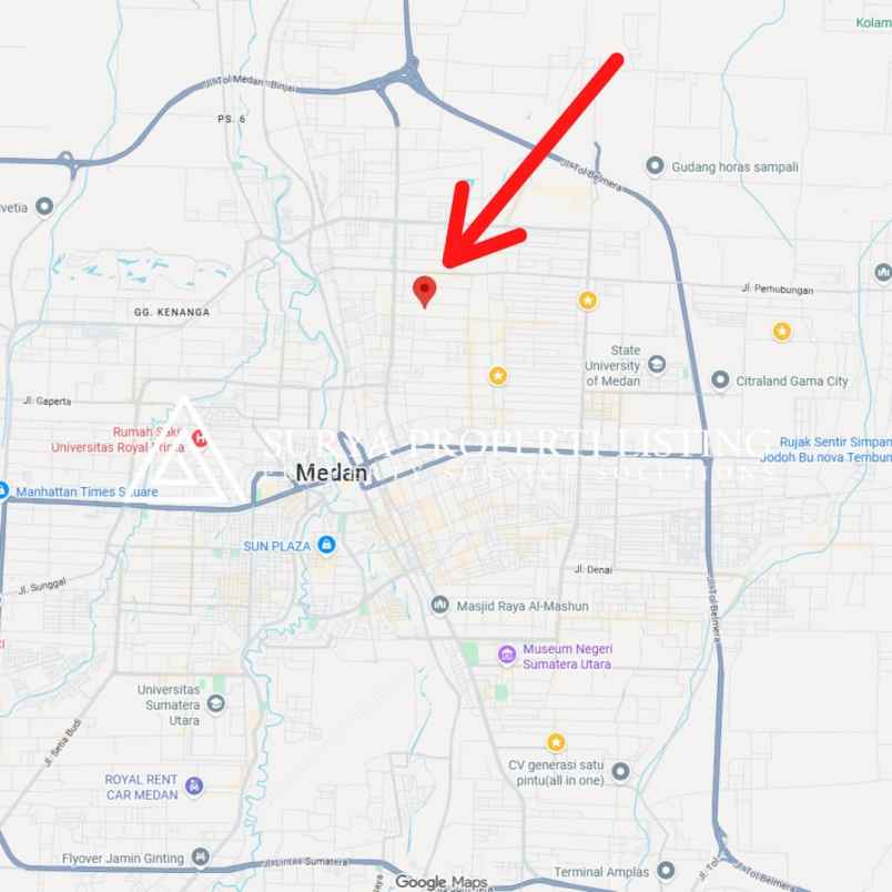 dijual rumah jalan krakatau pasar 3