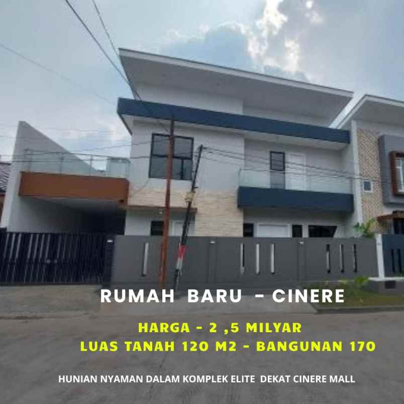 dijual rumah jalan raya cinere komplek