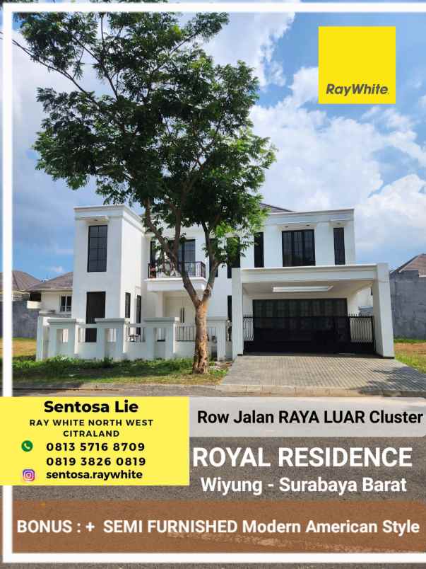 dijual rumah jalan royal residence