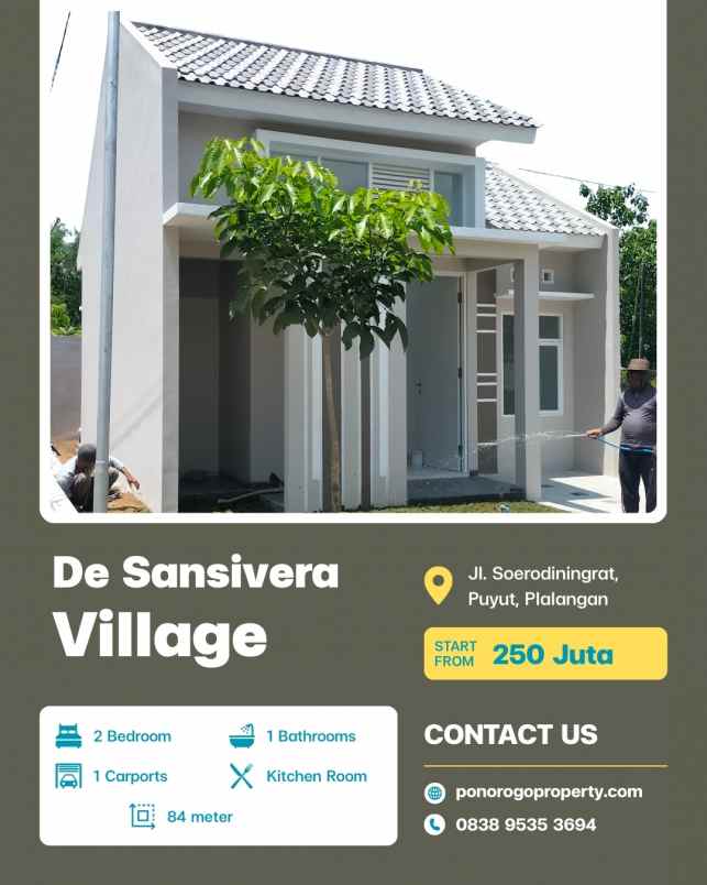 dijual rumah jl soerodiningrat puyut