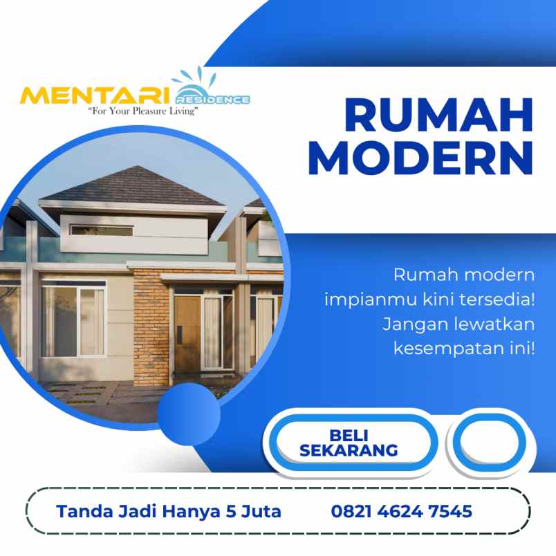 dijual rumah jl wahid hasyim