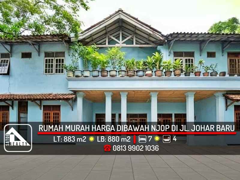 dijual rumah johar baru jakarta pusat