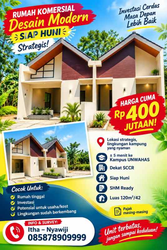dijual rumah kandri