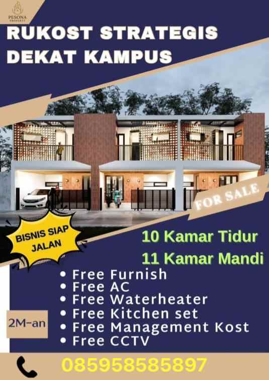 dijual rumah kost di malang