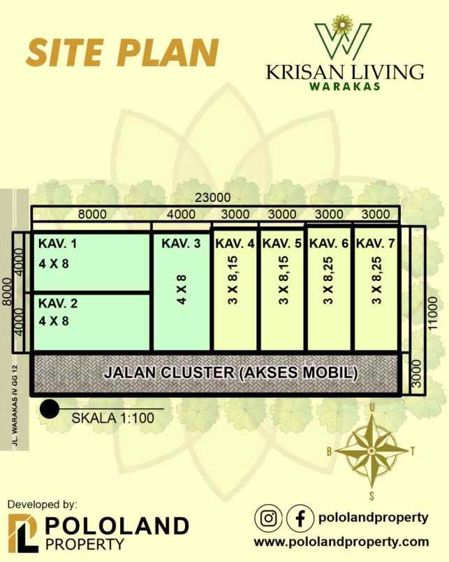 dijual rumah krisan living jakarta utara