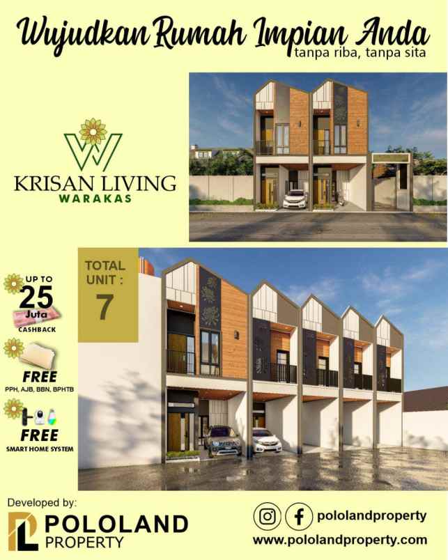dijual rumah krisan living jakarta utara