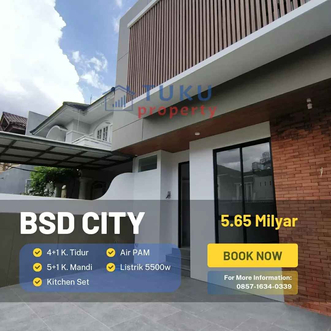 dijual rumah lengkong gudang bsd